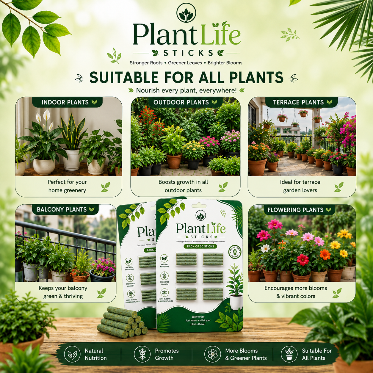 PlantLife Fertilizer Sticks  |  Buy 1 Get 1 FREE 🌿